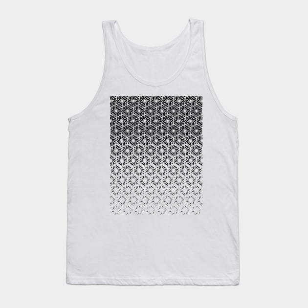 Geometric Pinwheel Pattern Tank Top by terrordro.me